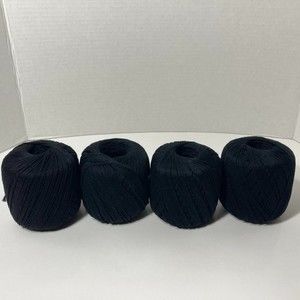 Black Crochet Thread Fashion 3 Aunt Lydia 4 Spools